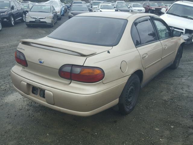 1G1ND52J52M512290 - 2002 CHEVROLET MALIBU BEIGE photo 4