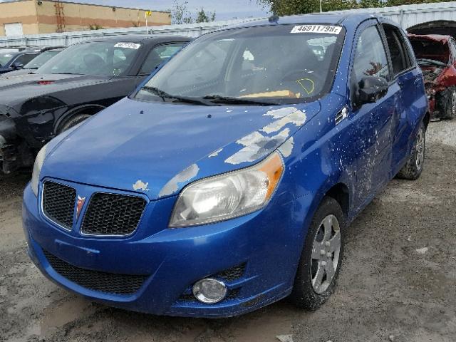 KL2TX65E29B405104 - 2009 PONTIAC G3 WAVE SE BLUE photo 2