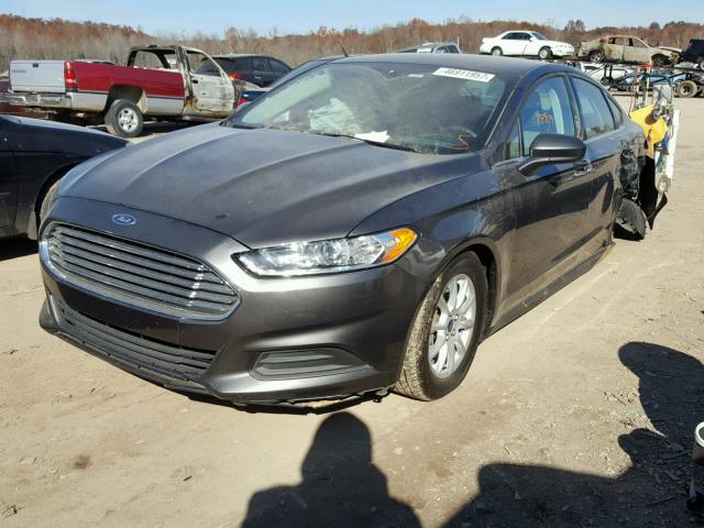 3FA6P0G7XGR332438 - 2016 FORD FUSION S CHARCOAL photo 2