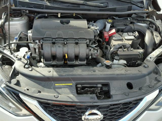 3N1AB7AP2GY238678 - 2016 NISSAN SENTRA S SILVER photo 7