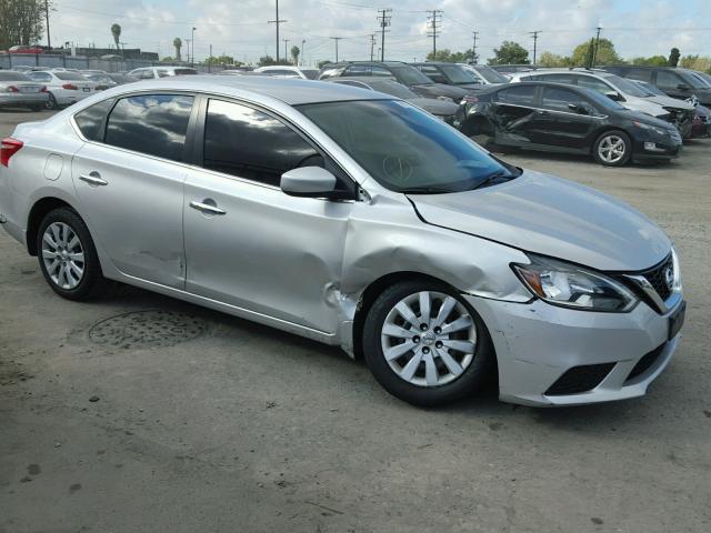 3N1AB7AP2GY238678 - 2016 NISSAN SENTRA S SILVER photo 9