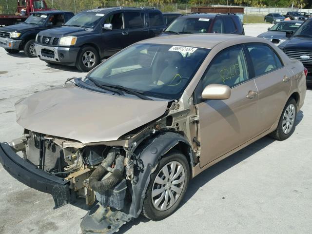 5YFBU4EE0DP082056 - 2013 TOYOTA COROLLA BA BEIGE photo 2