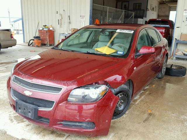 1G1ZJ57B58F276359 - 2008 CHEVROLET MALIBU 2LT MAROON photo 2