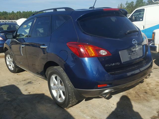 JN8AZ18U09W024238 - 2009 NISSAN MURANO S BLUE photo 2