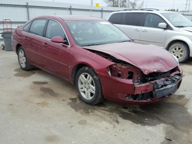 2G1WC581069175643 - 2006 CHEVROLET IMPALA LT RED photo 1