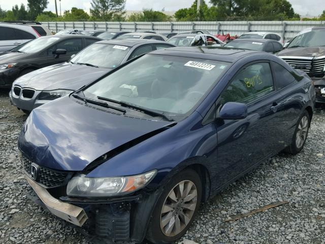 2HGFG1B85BH502937 - 2011 HONDA CIVIC EX BLUE photo 2