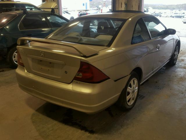 1HGEM22082L015061 - 2002 HONDA CIVIC TAN photo 4