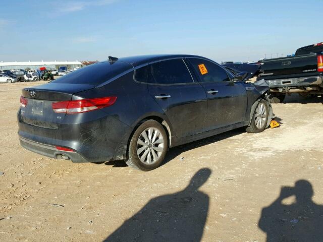 5XXGU4L30HG163368 - 2017 KIA OPTIMA EX BLACK photo 4