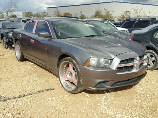 2C3CDXBG5CH203684 - 2012 DODGE CHARGER SE GRAY photo 1