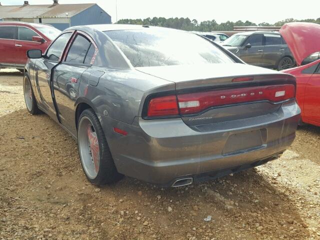 2C3CDXBG5CH203684 - 2012 DODGE CHARGER SE GRAY photo 3