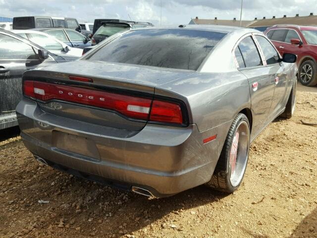 2C3CDXBG5CH203684 - 2012 DODGE CHARGER SE GRAY photo 4