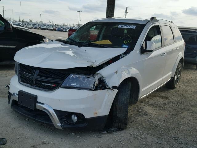 3C4PDCGB4GT118867 - 2016 DODGE JOURNEY CR WHITE photo 2