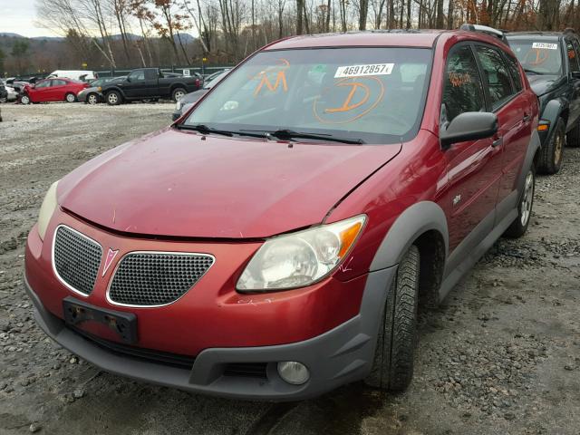 5Y2SM67816Z433312 - 2006 PONTIAC VIBE RED photo 2