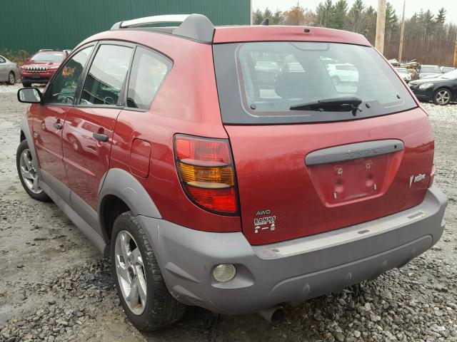 5Y2SM67816Z433312 - 2006 PONTIAC VIBE RED photo 3