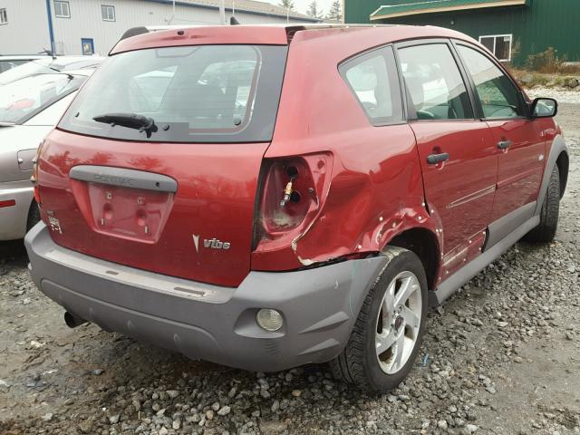 5Y2SM67816Z433312 - 2006 PONTIAC VIBE RED photo 4