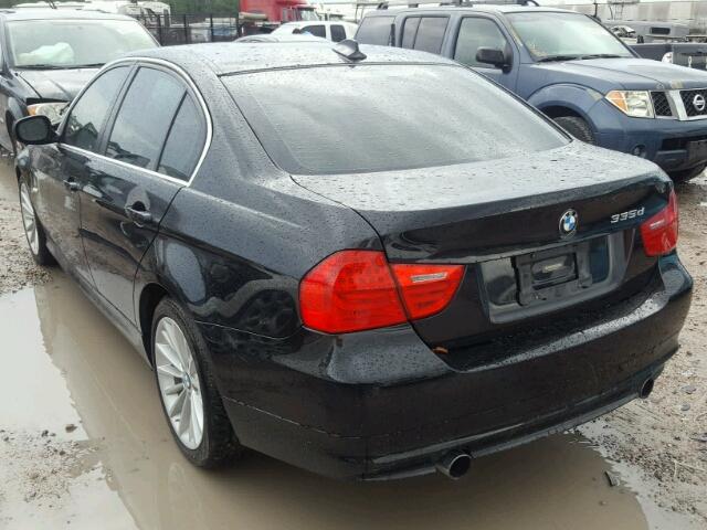 WBAPN7C51BA950278 - 2011 BMW 335 D BLACK photo 3