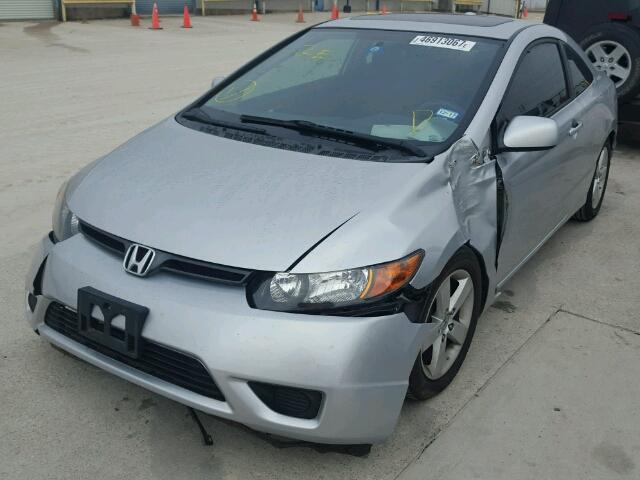 2HGFG12816H527629 - 2006 HONDA CIVIC EX SILVER photo 2