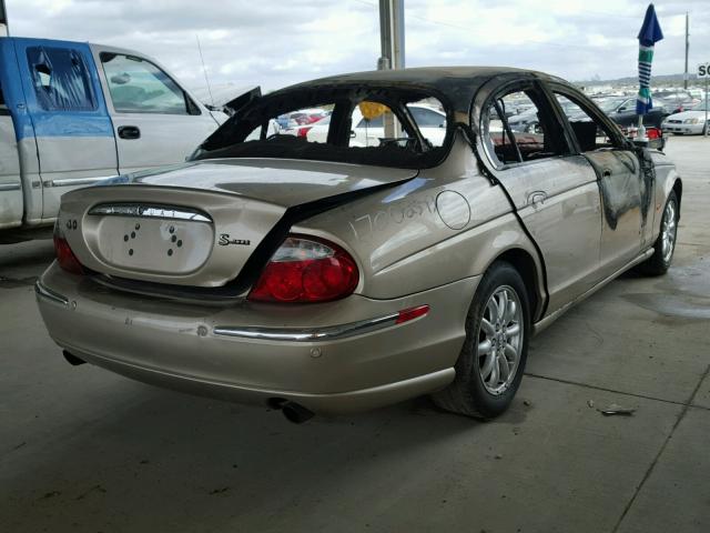 SAJDA01P11GM00539 - 2001 JAGUAR S-TYPE GOLD photo 4