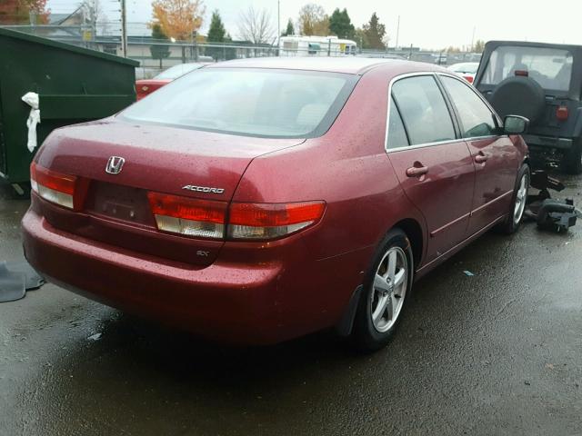 1HGCM56644A145862 - 2004 HONDA ACCORD EX BURGUNDY photo 4