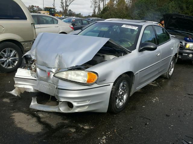 1G2NW52EX3M653074 - 2003 PONTIAC GRAND AM G SILVER photo 2