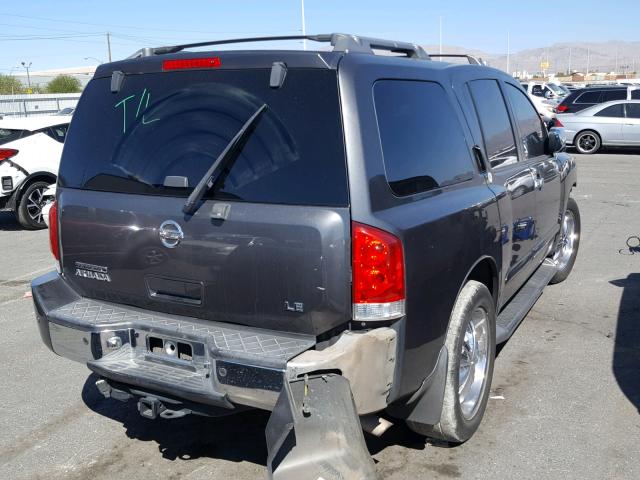 5N1AA08A34N731881 - 2004 NISSAN ARMADA SE CHARCOAL photo 4