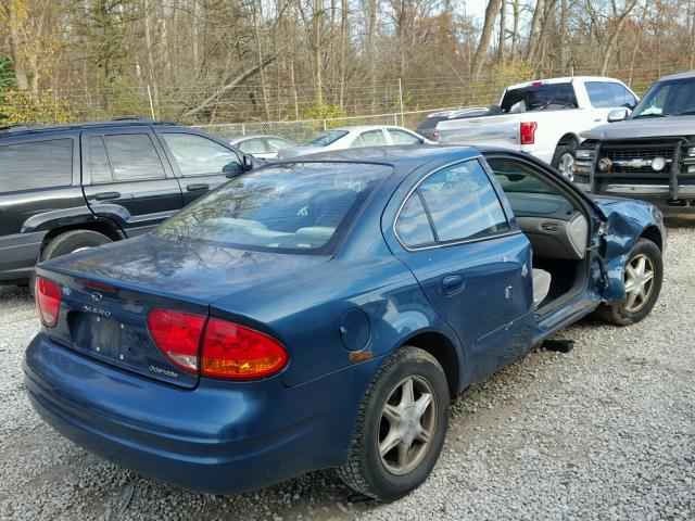 1G3NL52E42C142811 - 2002 OLDSMOBILE ALERO GL BLUE photo 4