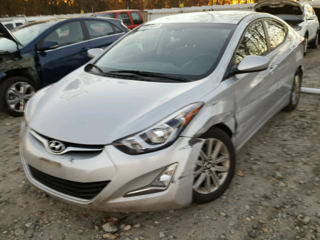 KMHDH4AE7FU264728 - 2015 HYUNDAI ELANTRA SE GRAY photo 2