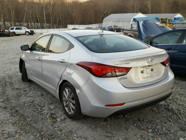 KMHDH4AE7FU264728 - 2015 HYUNDAI ELANTRA SE GRAY photo 3