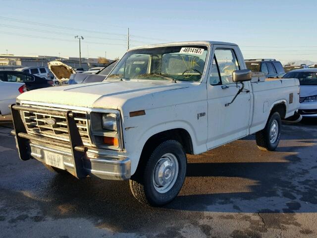 1FTDF15Y1EPA34998 - 1984 FORD F150 WHITE photo 2