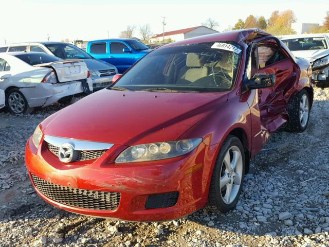 1YVHP80D165M65859 - 2006 MAZDA 6 S RED photo 2