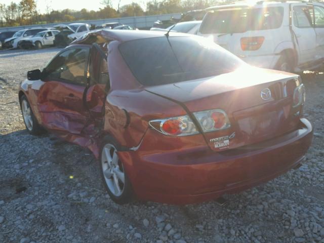 1YVHP80D165M65859 - 2006 MAZDA 6 S RED photo 3