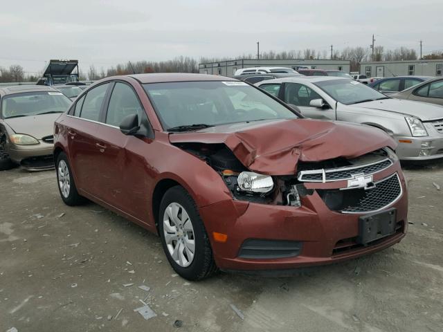 1G1PD5SH0C7274676 - 2012 CHEVROLET CRUZE LS MAROON photo 1