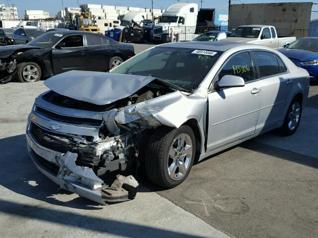 1G1ZC5E08AF198774 - 2010 CHEVROLET MALIBU 1LT SILVER photo 2