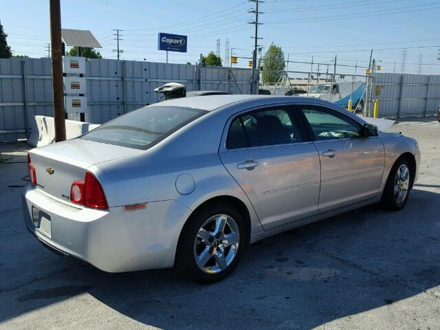 1G1ZC5E08AF198774 - 2010 CHEVROLET MALIBU 1LT SILVER photo 4