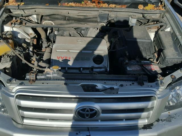 JTEHP21AX60172252 - 2006 TOYOTA HIGHLANDER SILVER photo 7