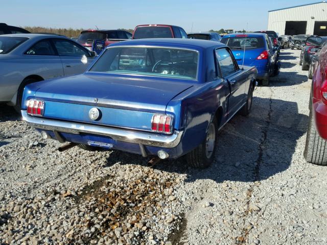 6F07C165404 - 1966 FORD MUSTANG BLUE photo 4