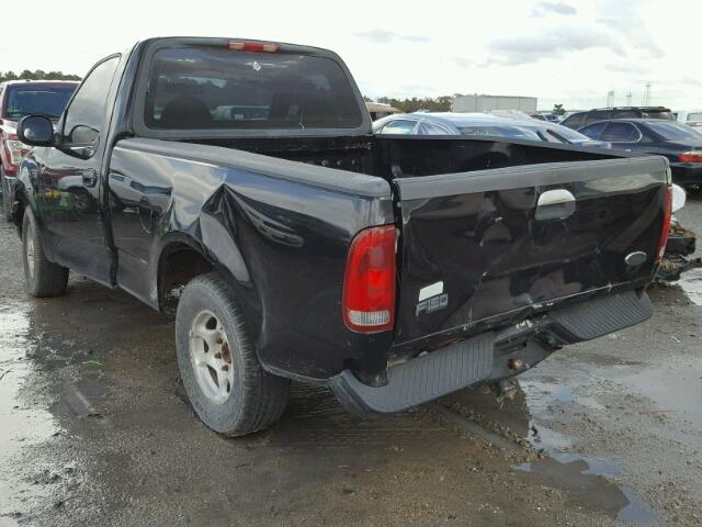 2FTRF17243CA11602 - 2003 FORD F150 BLACK photo 3