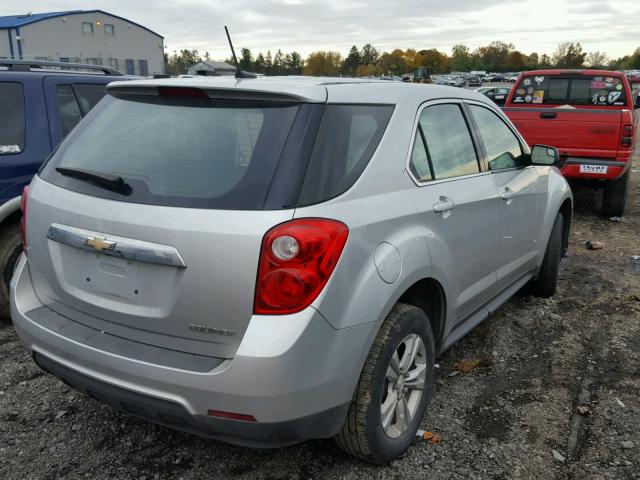 2GNALBEK6D1267680 - 2013 CHEVROLET EQUINOX LS SILVER photo 4