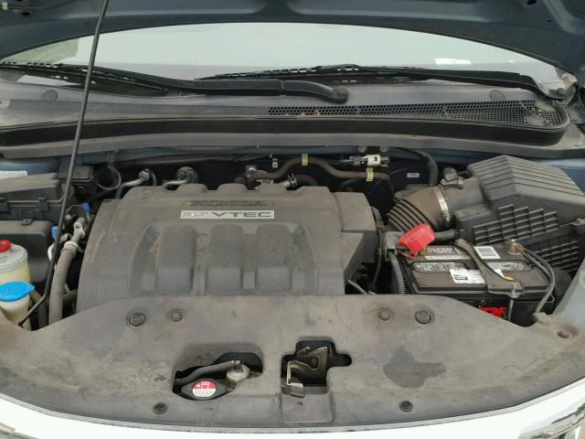 5FNRL38458B025920 - 2008 HONDA ODYSSEY EX BLUE photo 7