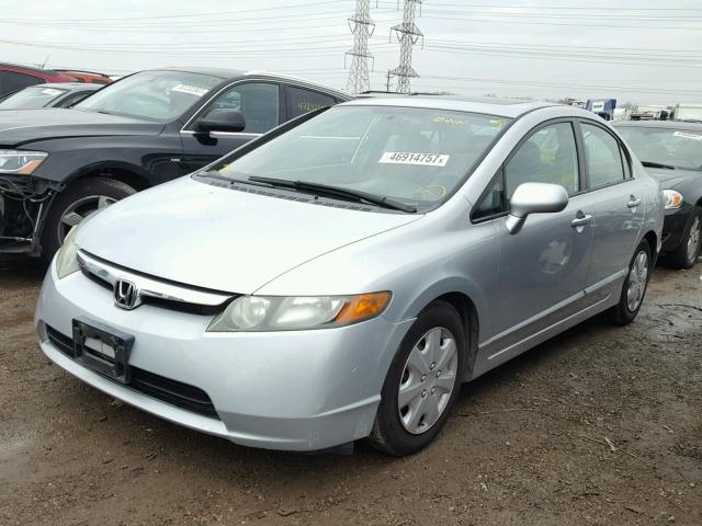 1HGFA16896L022324 - 2006 HONDA CIVIC EX SILVER photo 2