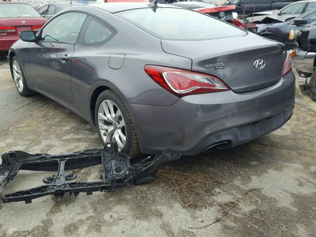 KMHHT6KD5DU082749 - 2013 HYUNDAI GENESIS CO GRAY photo 3