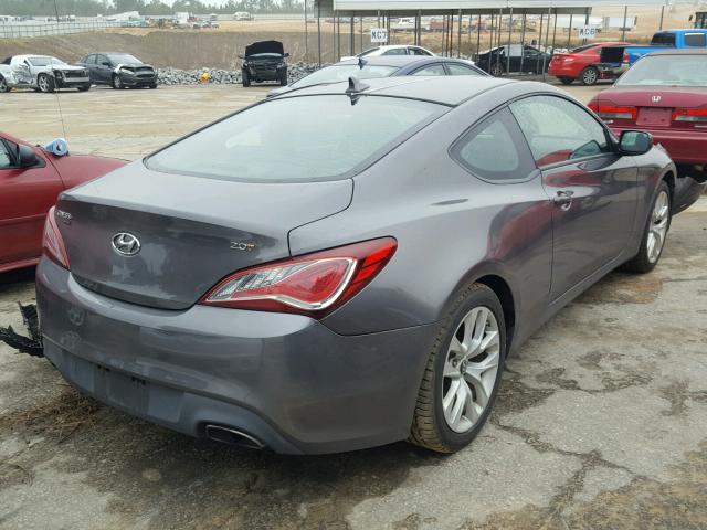 KMHHT6KD5DU082749 - 2013 HYUNDAI GENESIS CO GRAY photo 4