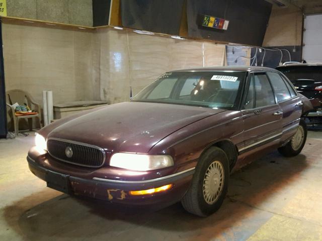 1G4HP52K2WH516747 - 1998 BUICK LESABRE CU MAROON photo 2