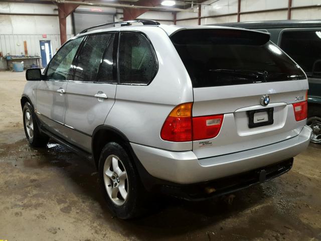 5UXFA53543LV92015 - 2003 BMW X5 3.0I GRAY photo 3