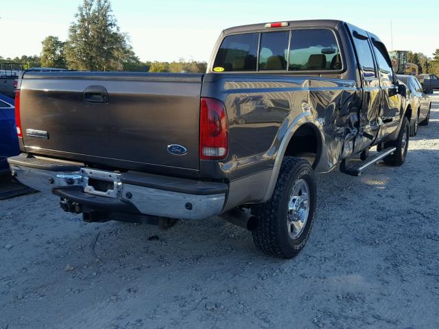 1FTWW31PX5ED31782 - 2005 FORD F350 SRW S BROWN photo 4