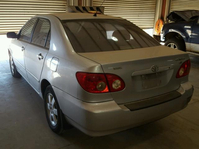 2T1BR32E35C392963 - 2005 TOYOTA COROLLA CE SILVER photo 3