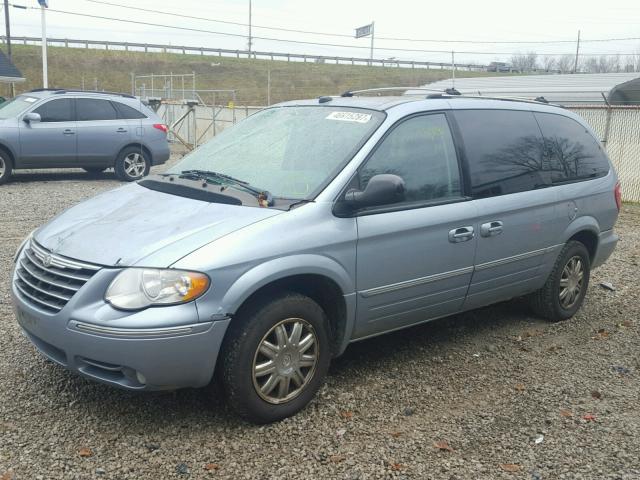 2C8GP64L85R471052 - 2005 CHRYSLER TOWN & COU BLUE photo 2