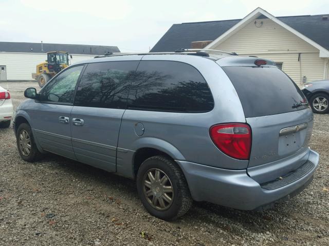 2C8GP64L85R471052 - 2005 CHRYSLER TOWN & COU BLUE photo 3