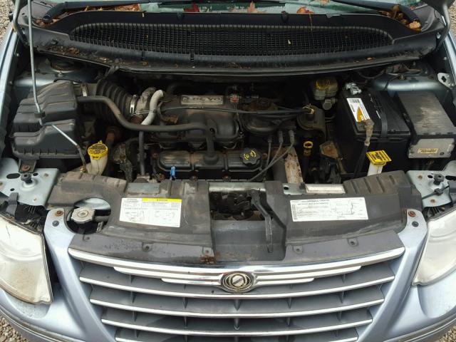 2C8GP64L85R471052 - 2005 CHRYSLER TOWN & COU BLUE photo 7