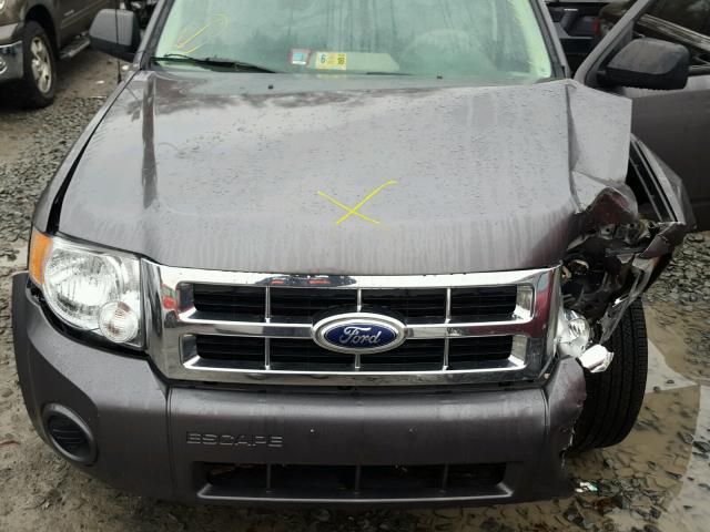 1FMCU9C79CKC69813 - 2012 FORD ESCAPE XLS GRAY photo 7